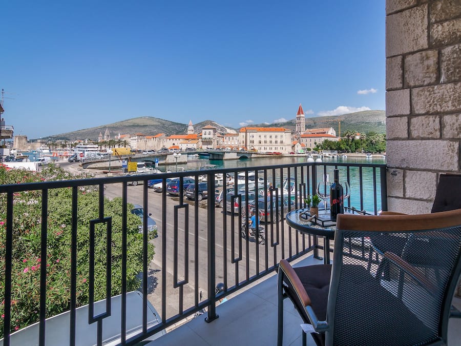 Deluxe-Doppelzimmer, Balkon, Meerblick | Ausblick vom Zimmer