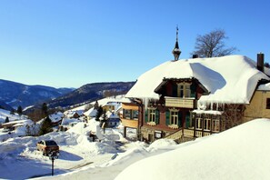 Unclassified image, 4 of 23, button - For 1-8 persons, natural log chalets with mountain panorama - Hotel & Chalets Herrihof (Todtnau)