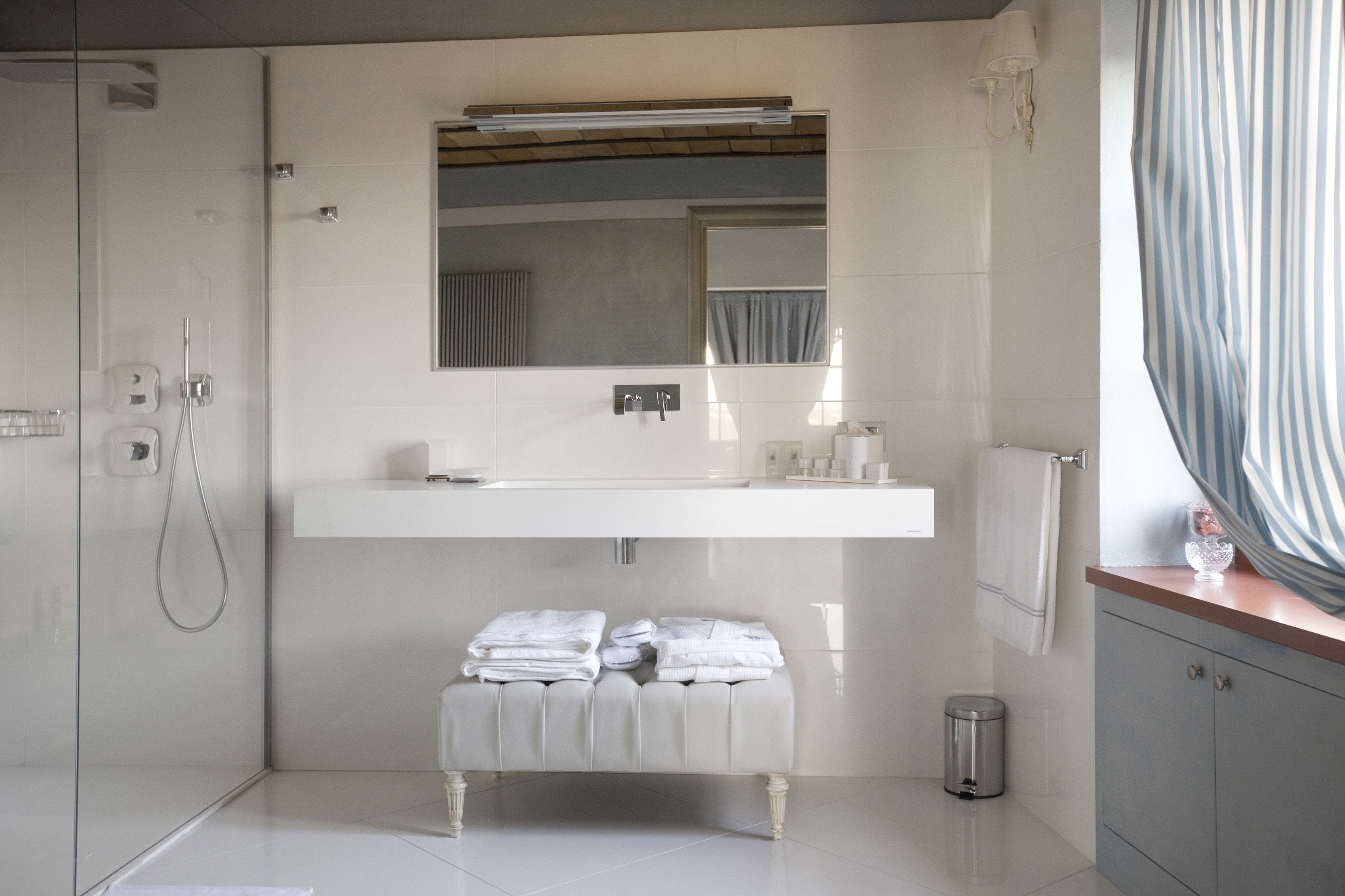 central body suite | bathroom | shower, free toiletries, hair dryer, bathrobes