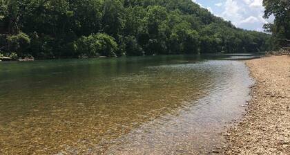 Guests enjoy their own one bedroom apartment in the Ozarks