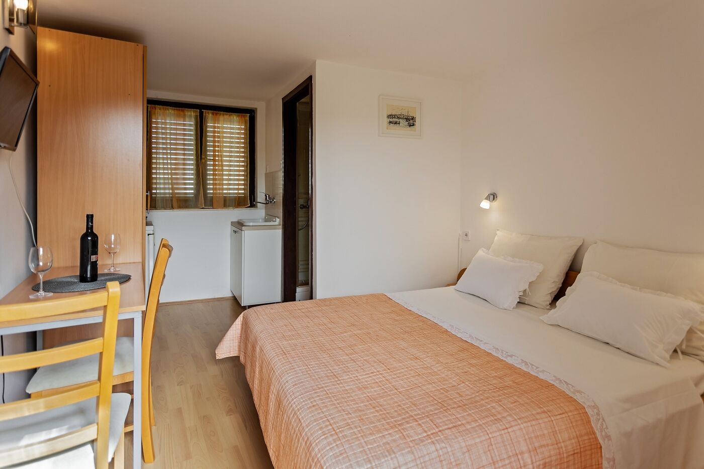 1 Schlafzimmer, kostenloses WLAN, Bettwäsche