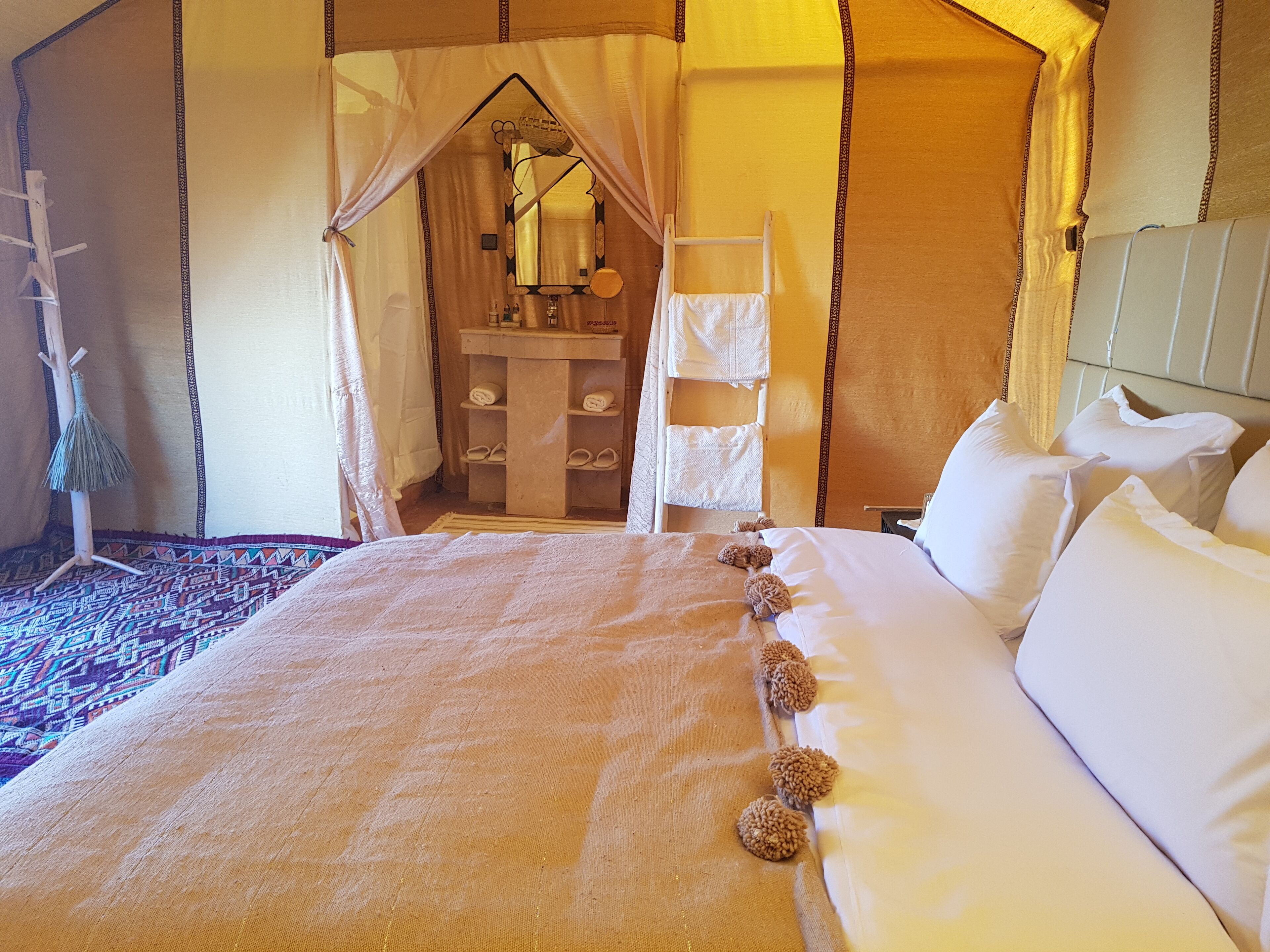 Family Tent, 1 King Bed | Down duvets, Select Comfort beds, blackout curtains, free WiFi