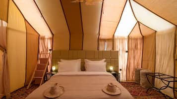 Down duvets, Select Comfort beds, blackout curtains, free WiFi