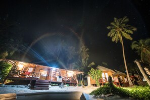 Front of property – evening/night - Simeulue Surflodges (Sinabang)