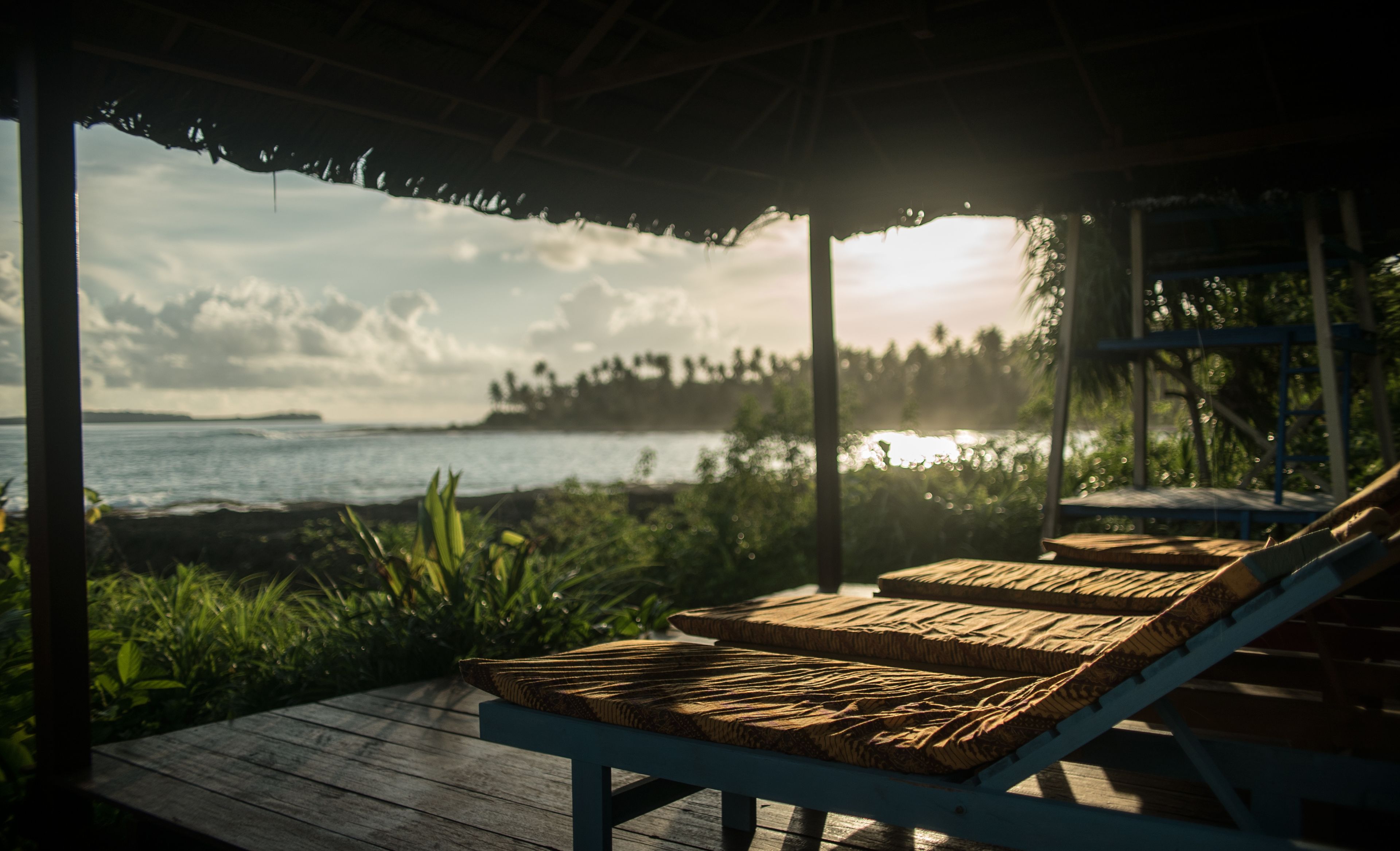 Näkymä rannalle/valtamerelle