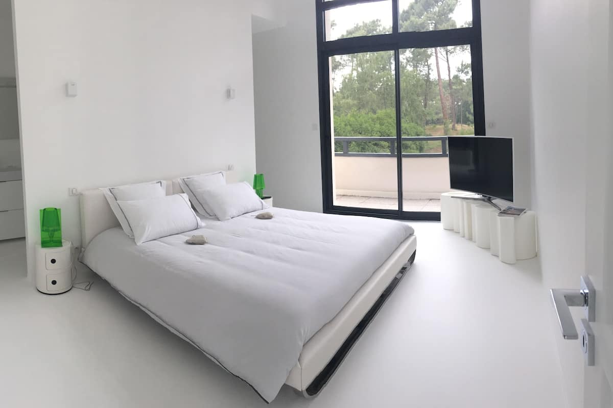 Deluxe-Zimmer, Balkon, Gartenblick (Chambre Z Vert)