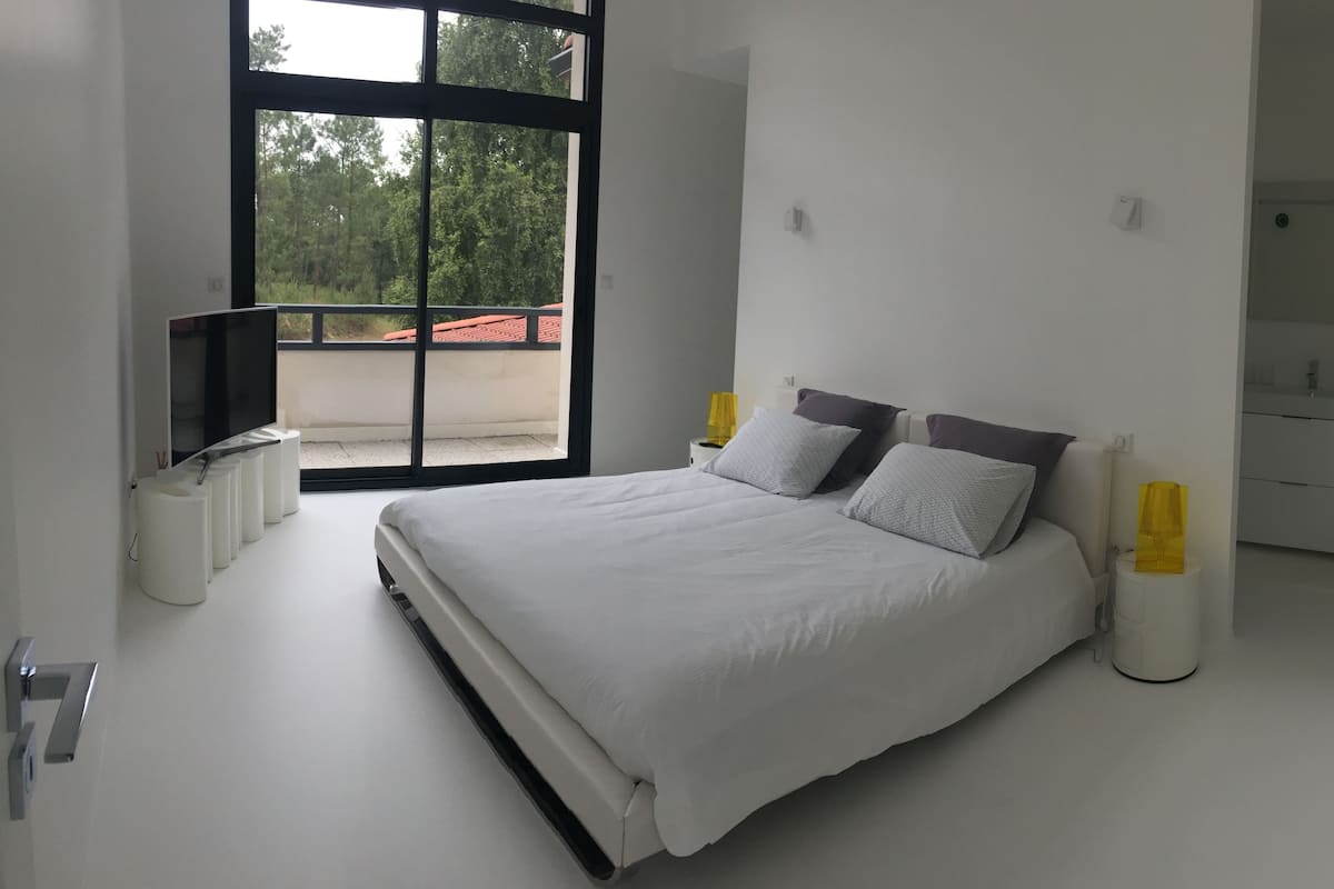 Deluxe-Zimmer, Balkon, Gartenblick (Chambre Y Jaune)