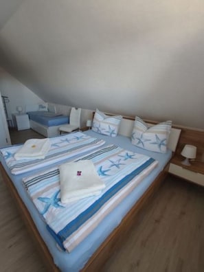 1 bedroom, iron/ironing board, travel crib, WiFi (free)