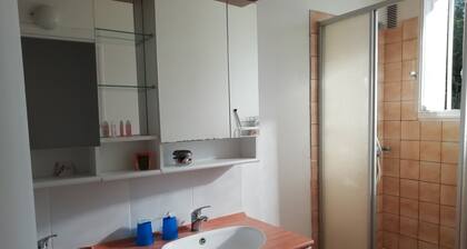 Appartement au rez de chaussée sur-élevé (8 marches)