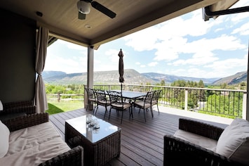 Huge deck with awesome views