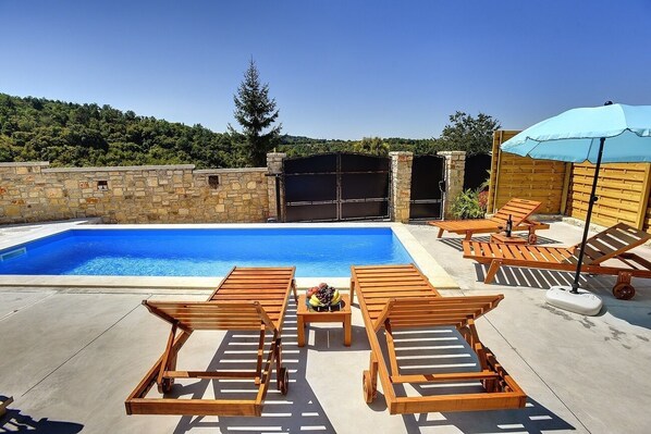 A heated pool