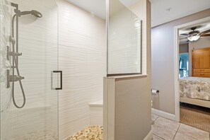 Shower, hair dryer