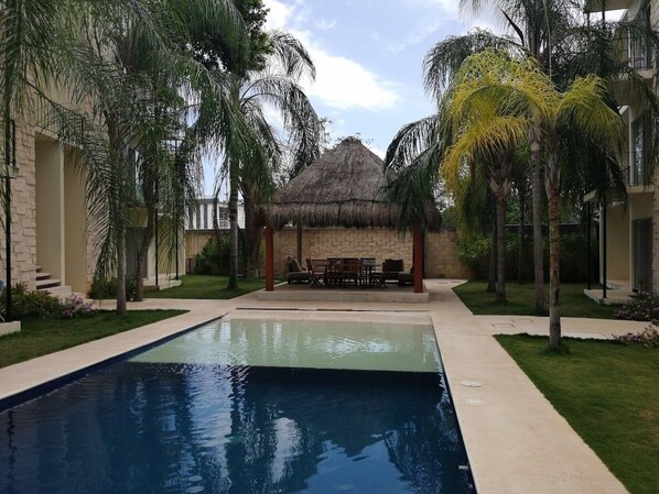 Alberca al aire libre 