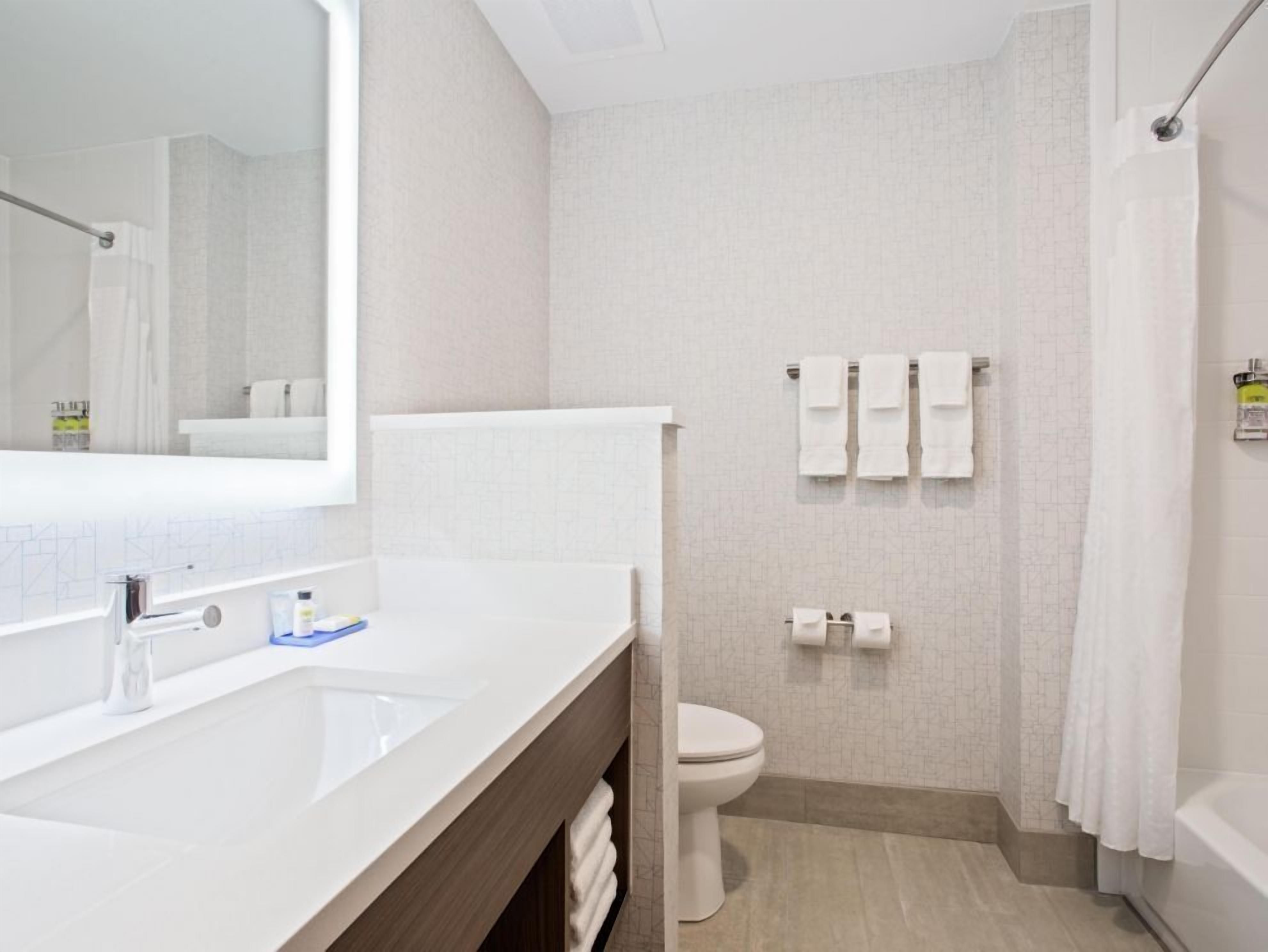 free toiletries, hair dryer, towels, soap