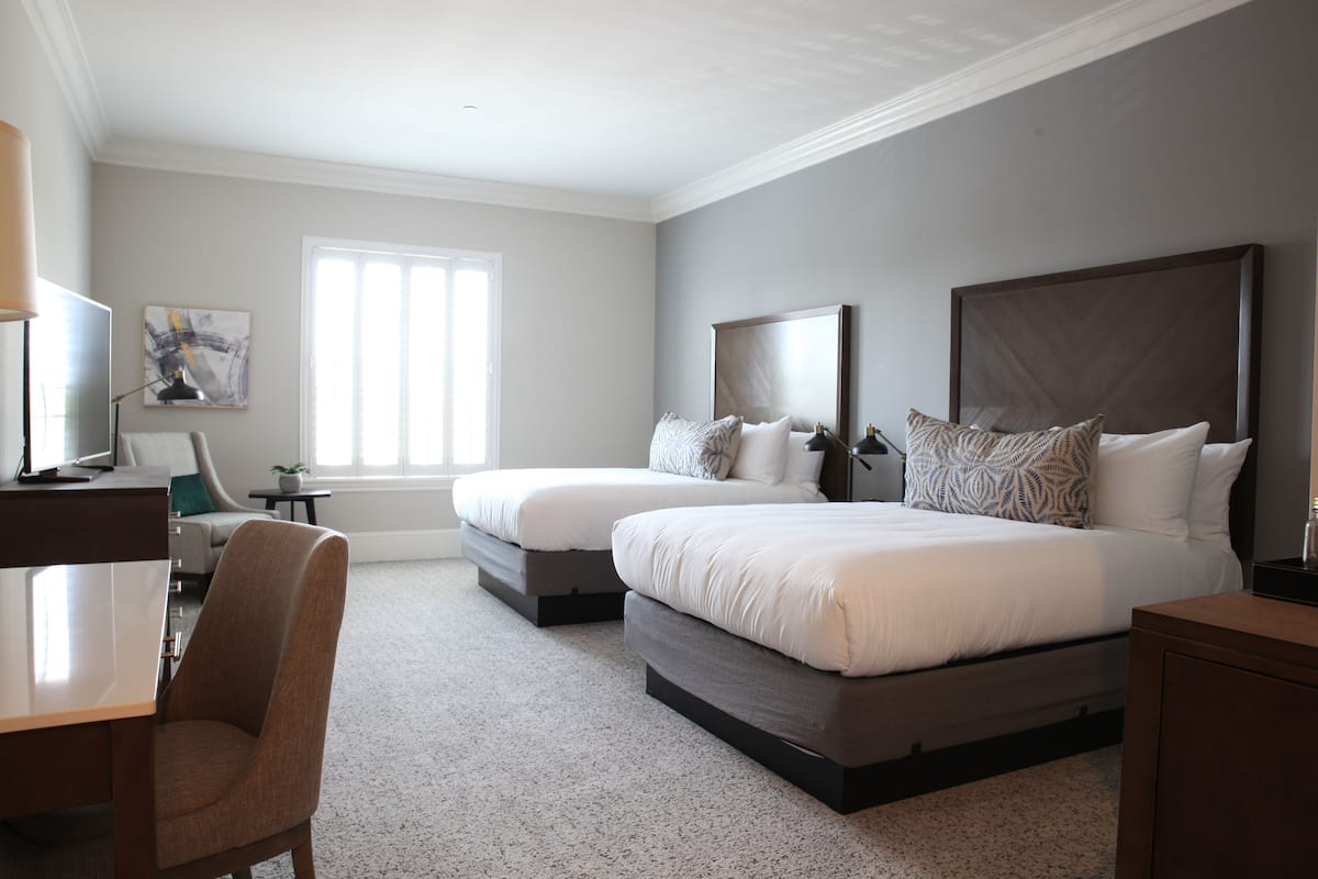 Kamer, 2 queensize bedden (Winters) | Kameruitzicht
