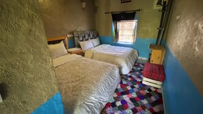 Traditional Double Room | Egyptian cotton sheets, premium bedding, down duvets - Palacio Zaouit Sidi Hamza (Zaouiat Sidi Hamza)