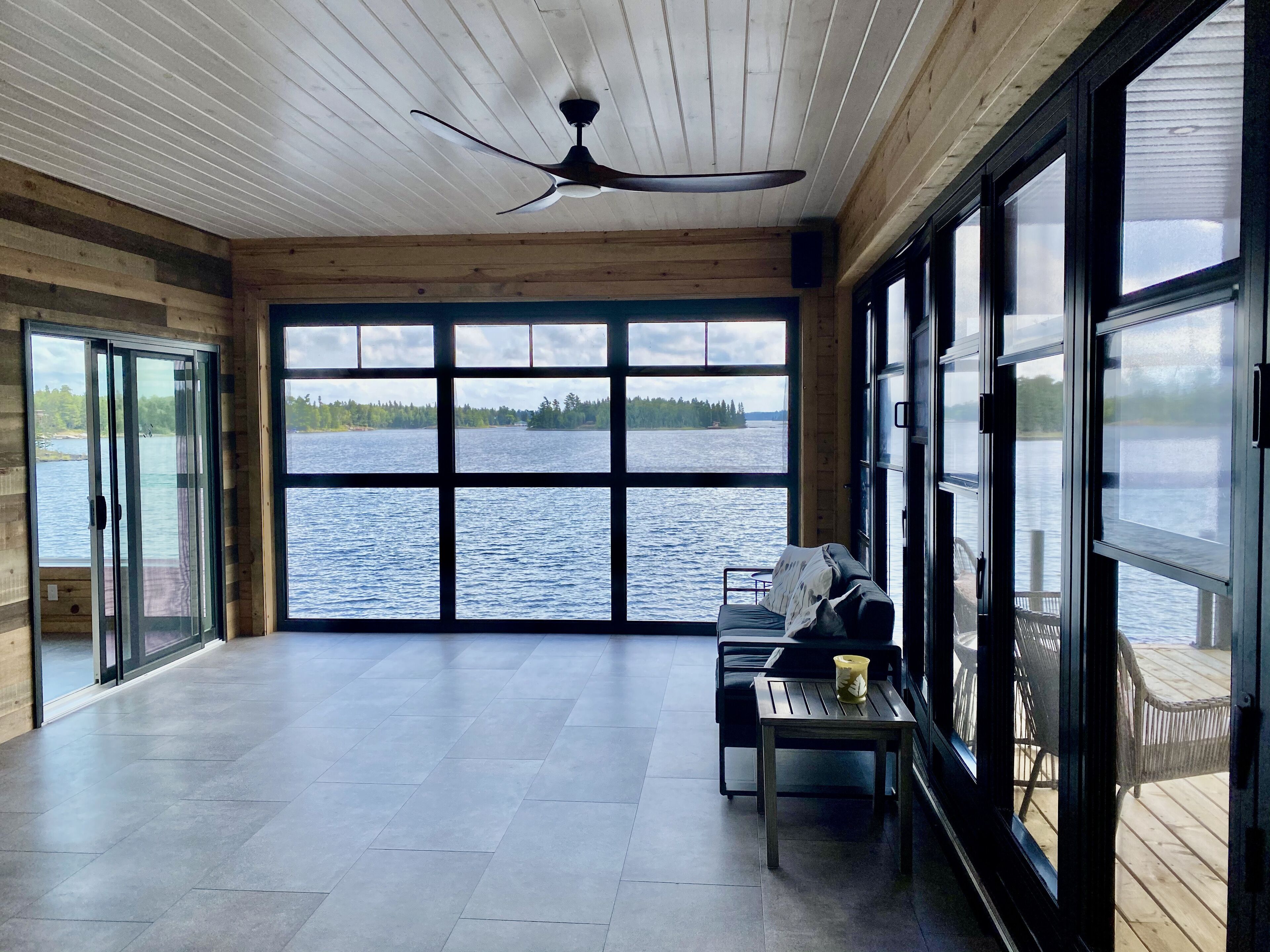 Boathouse interior