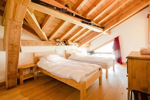 4 slaapkamers, een strijkplank/strijkijzer, wifi, beddengoed
