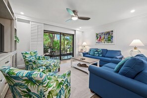 TV, DVD player - Newly Renovated Garden View 2 bed, 2 bath at Sanibel Moorings #431 (Sanibel)