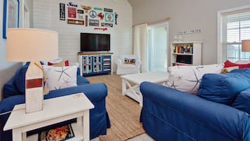 Smart TV, table football, books