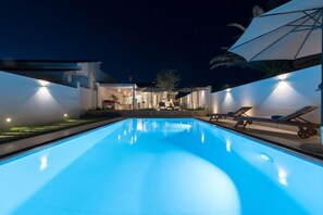 A heated pool