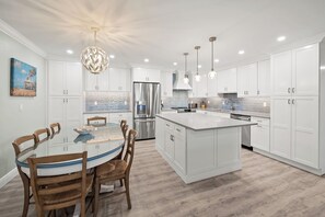 Fridge, microwave, oven, stovetop - Newly Renovated Beachfront 3 bed, 2 bath at Sanibel Moorings #711 (Sanibel)