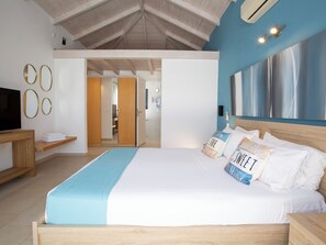 3 bedrooms, iron/ironing board, WiFi, bed sheets - Villa Sivota, Exclusive sea front Villa with 99" Underground Cinema (Sivota)