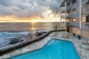 A heated pool