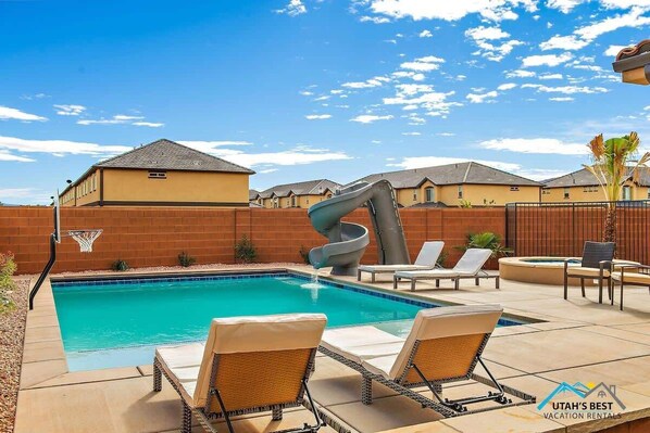 A heated pool