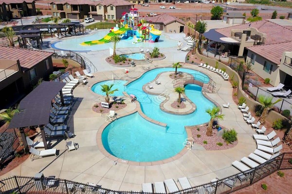 A heated pool