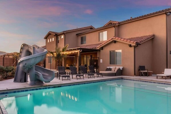 A heated pool