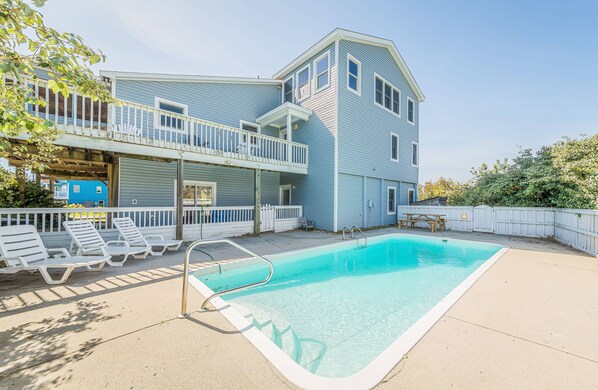 A heated pool