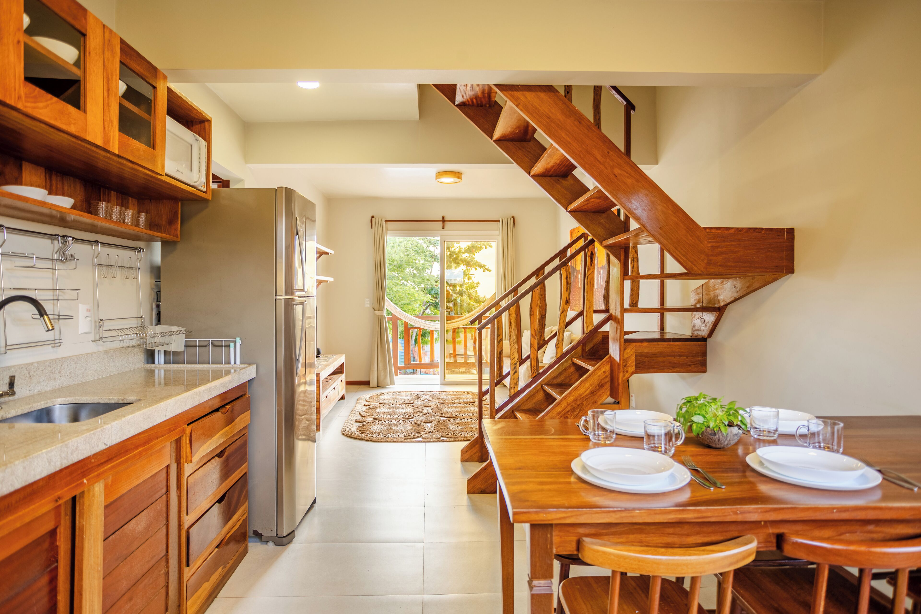 Apartamento família, vista para o parque | Cozinha privada | Geladeira