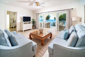TV - Modern Beachfront Condo with Pool - Sapphire 311 (Saint Lawrence Gap)