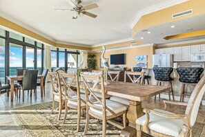 Dining - Gulf-Front View – Welcome to Phoenix West 509! (Orange Beach)