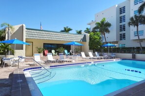 A heated pool