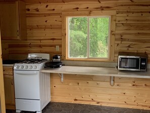Fridge, microwave, coffee/tea maker