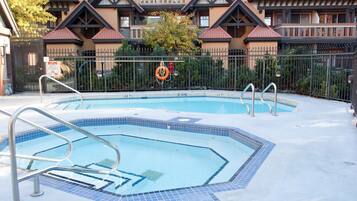 Een verwarmd zwembad