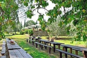 Outdoor dining - Casa Canarino C: A characteristic apartment surrounded by the greenery. (Peccioli)