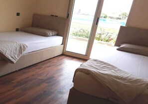 2 camere, ferro/asse da stiro