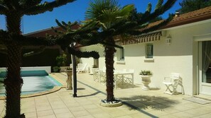 Pool - Independent house, 3 bedrooms, 6 people, private pool in Lacanau ocean (LACANAU OCEAN)