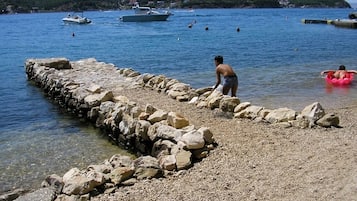 Vlak bij het strand