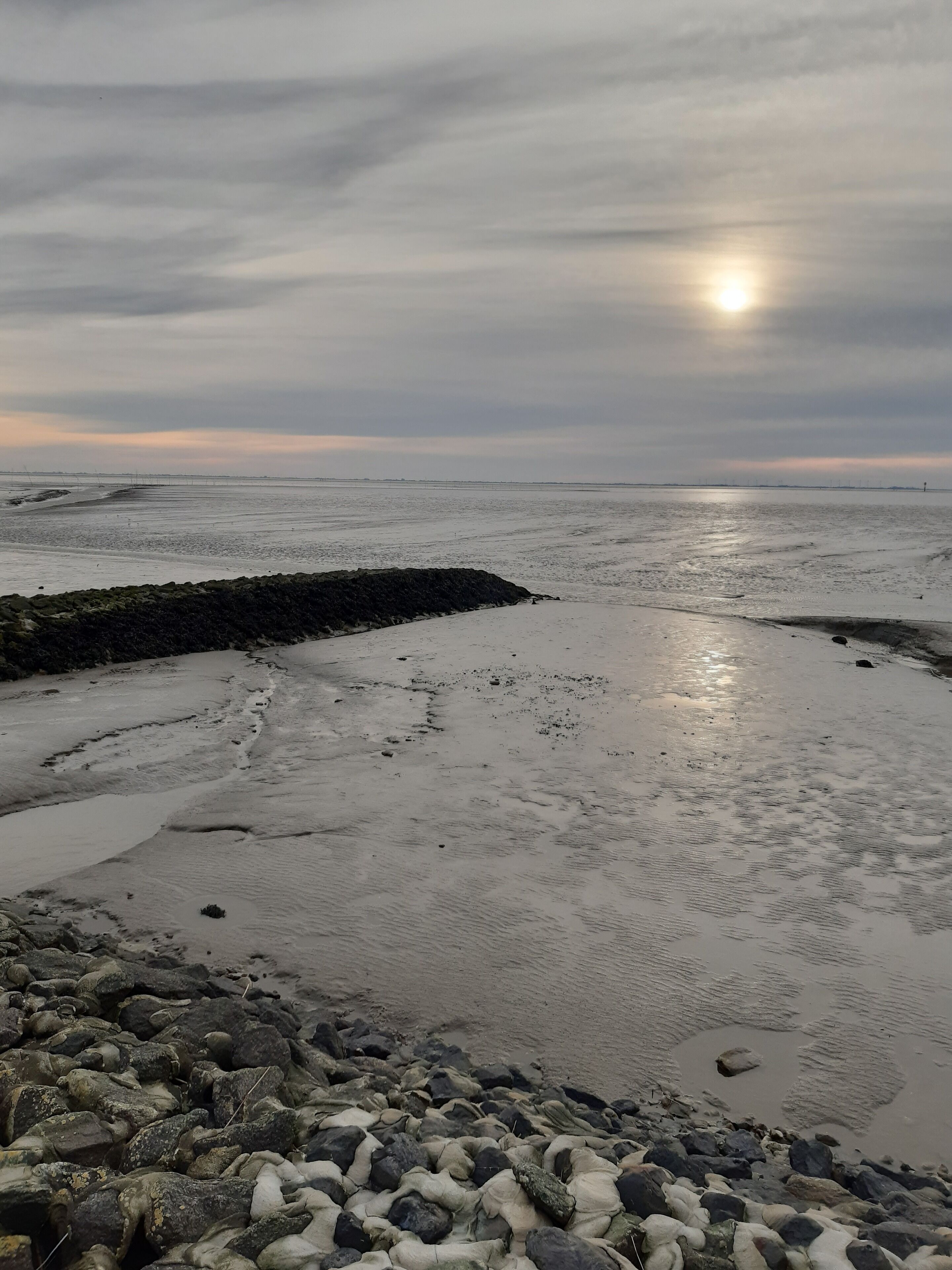 Abendstimmung am Wattenmeer in Wremen 