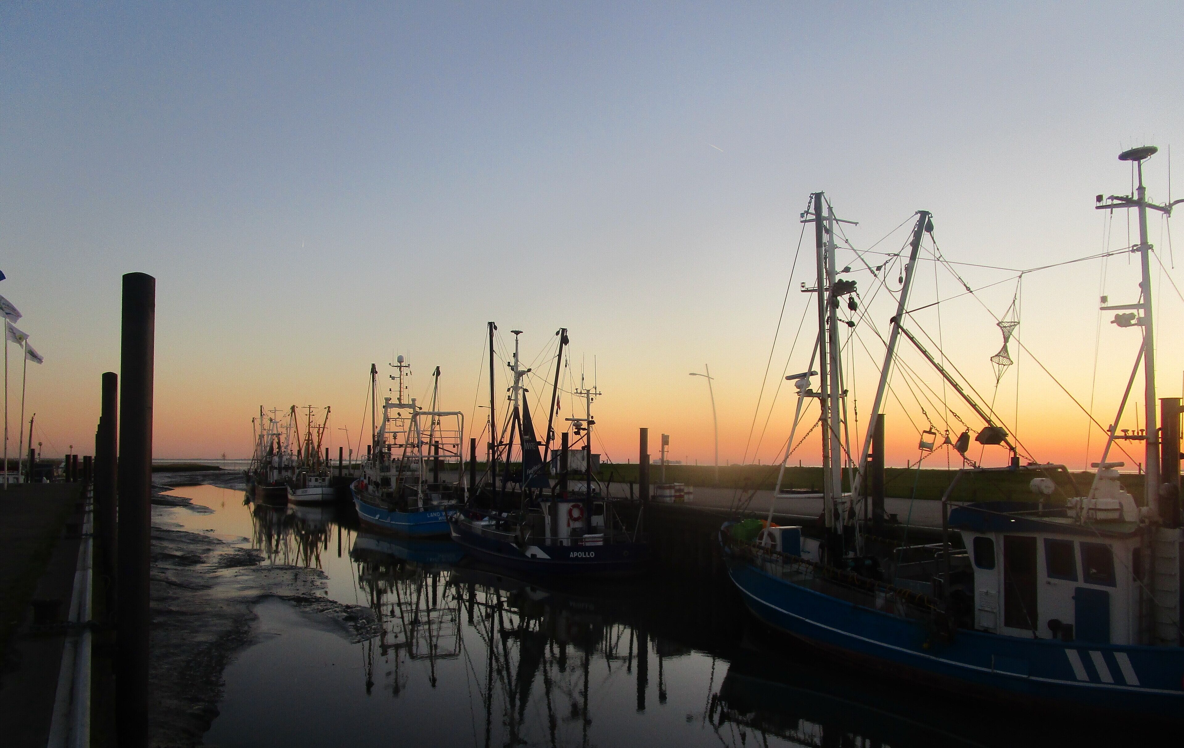 Kutterhafen bei Sonnenuntergang
