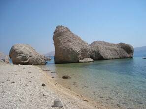 Beach - Apartment in Kustici with Seaview, Balcony, Air condition, WIFI (3589-5) (Kustici)