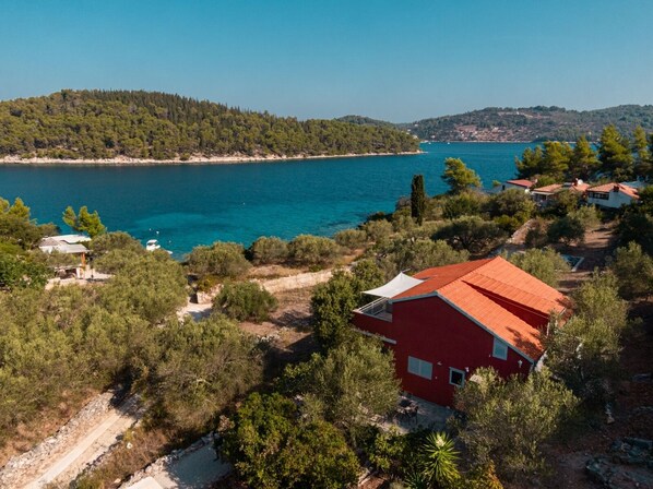 Exterior - Robinson home in Vela Luka with Seaview, Terrace, Air condition, WIFI (3439-1) (Vela Luka)