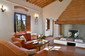 Fernseher, Kamin, DVD-Player