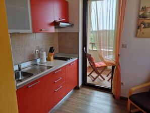 Fridge, microwave, coffee/tea maker, electric kettle - Apartment in Rovinj with Balcony, Air condition, WIFI (3483-1) (Rovinj)