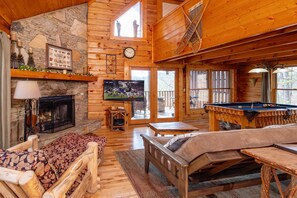 TV, fireplace, DVD player, table tennis