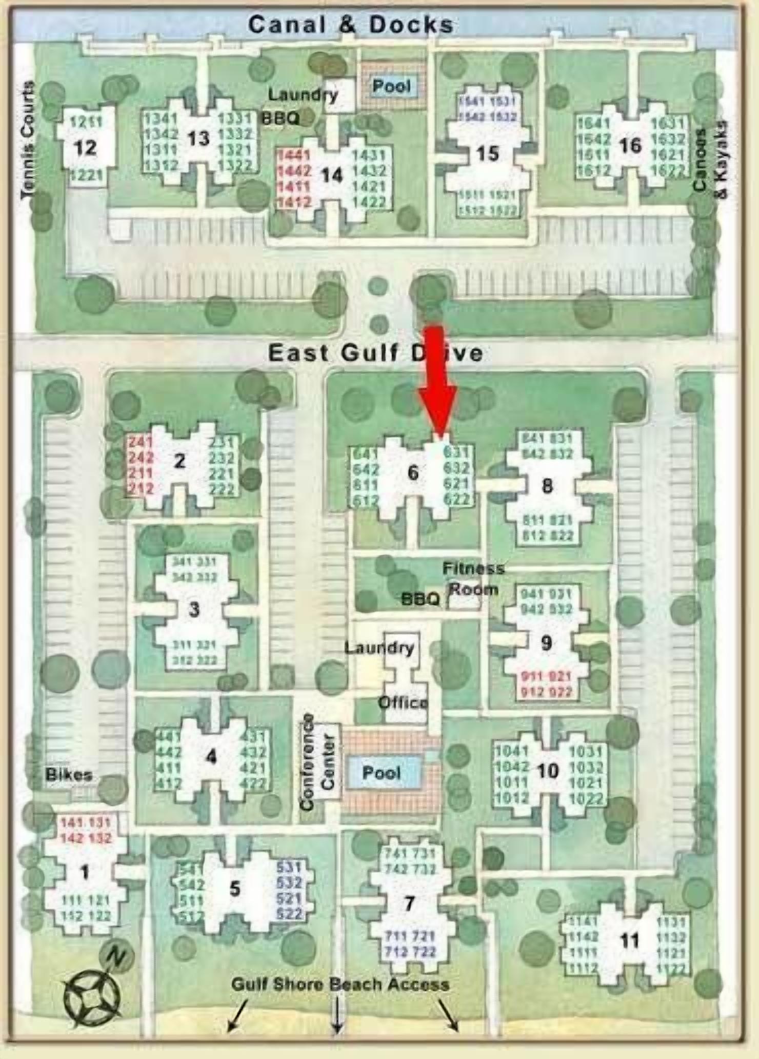 Tropical Garden View 2 bedroom, 2 bath at Sanibel Moorings Resort #631